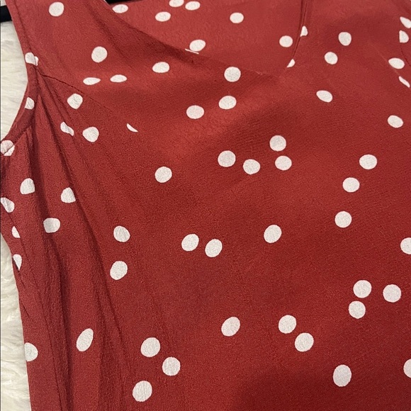 Yerse Red Polka Dot Mini Dress XS - Picture 3 of 6